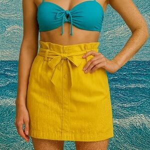 Love Yellow Mini Skirt